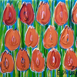 Pomarańczowe tulipany I