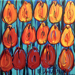 Pomarańczowe tulipany I