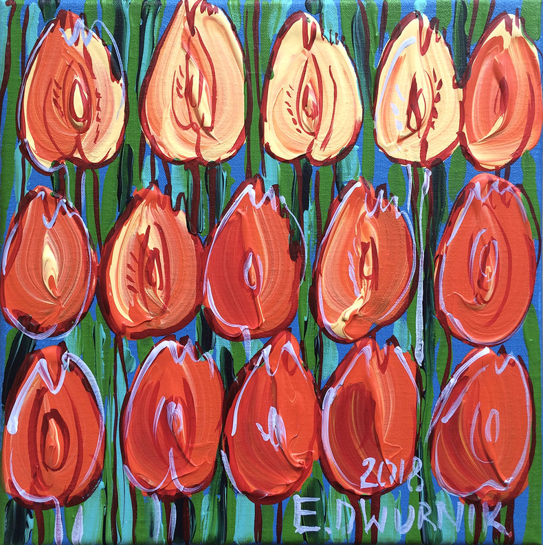 Pomarańczowe tulipany II
