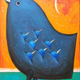 Niebieskie ptaki
