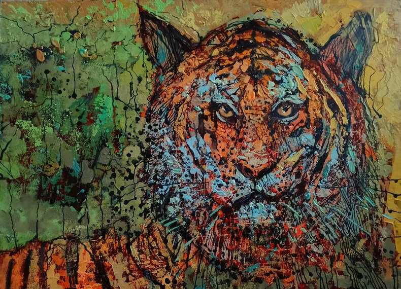Tiger impression