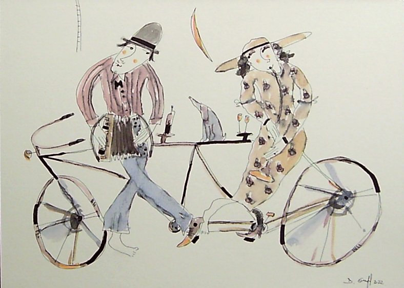 Zakochani rowerianie