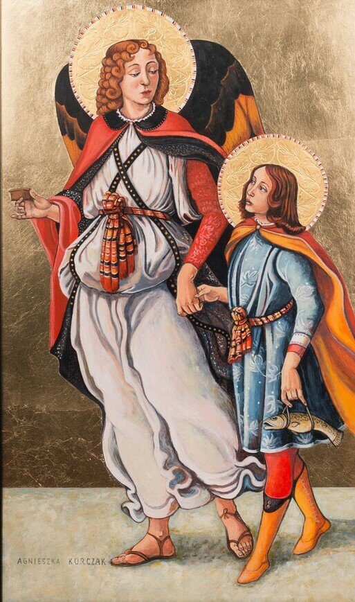 Archanioł Rafał z Tobiaszem wg Filippino Lippi