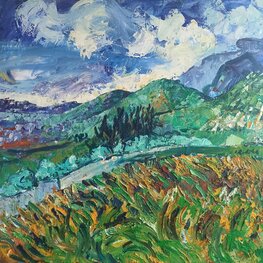 My Van Gogh - meadows and mountains